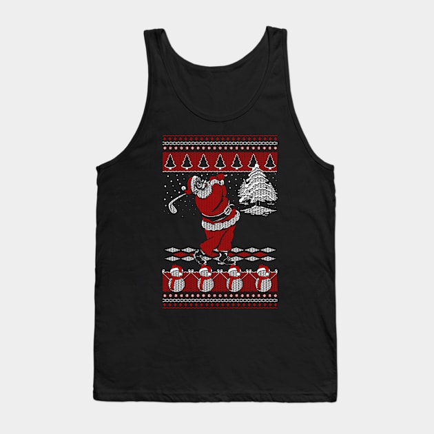 Golf Ugly Christmas Tank Top by golf365